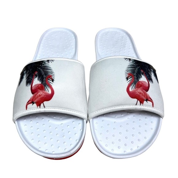 Ted Baker Slides Sandals Sauldi 2 Arch Support Flamingo Palm Tree Men Size US 13 main image 4